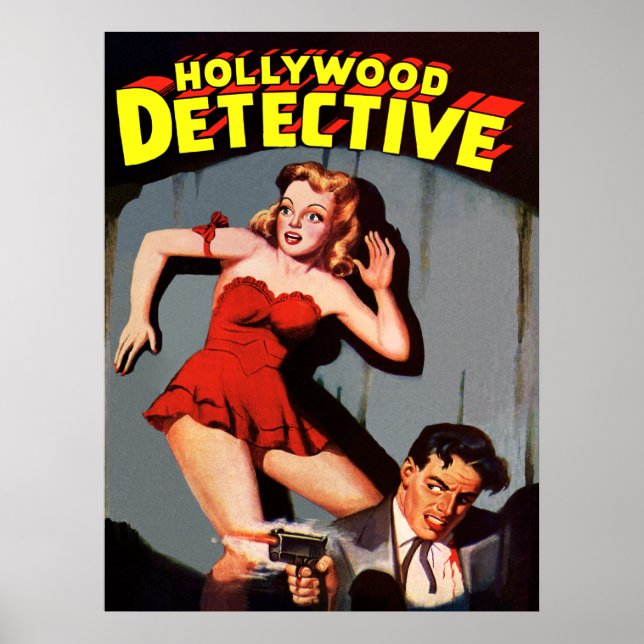 Póster Detetive Hollwood (Frente)