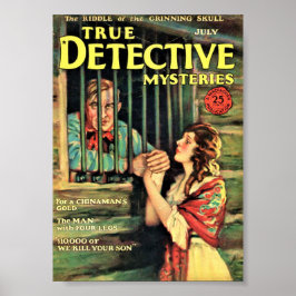 Poster Detetive Mysteries Verdadeiro julho de 1927