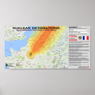 Póster Detonações Nucleares - França