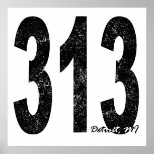Póster Detroit afligido 313