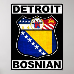 Póster Detroit Bosnian American