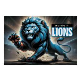 Póster Detroit Lions