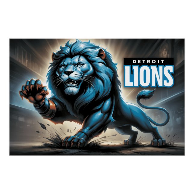 Póster Detroit Lions (Frente)