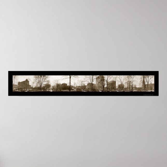 Poster Detroit MI Park Foto 1916 (Frente)