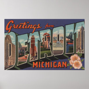Póster Detroit, Michigan - grandes cenas da letra