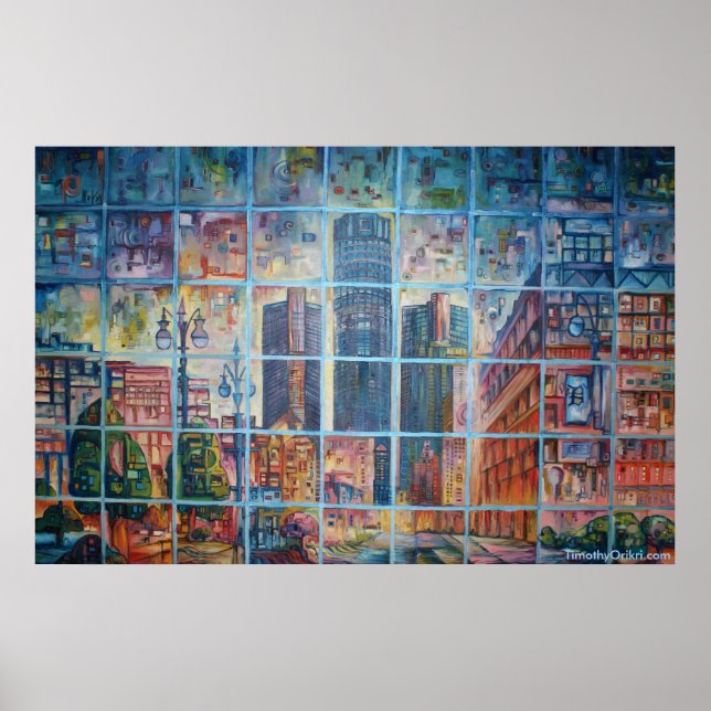 Poster Detroit on My Mind I - Canvas Print (Frente)