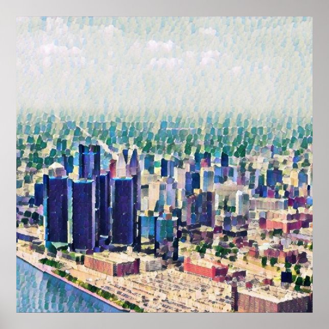 Poster Detroit Painting (Frente)