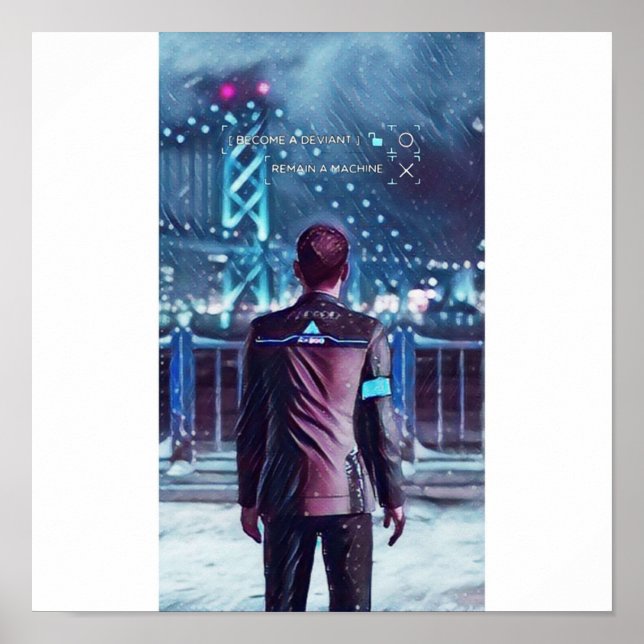 Poster Detroit Torna-Se design Humano (Frente)