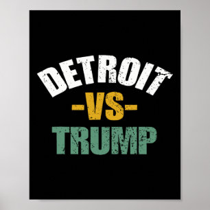 Poster Detroit Vs Trump 2024 Votação Anti-Trump