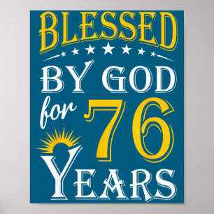 Poster Deus Abençoado Vintage Para Design De Fé 76