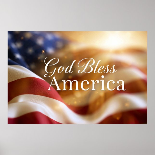 Poster Deus Abençoe a América (Frente)