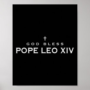 Poster Deus abençoe Leo Xiv Robert Francis Impede Papa
