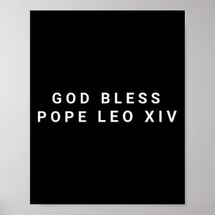 Poster Deus abençoe Papa Leo Xiv