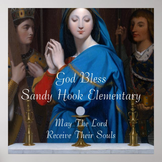 PÓSTER DEUS ABENÇOE SANDY HOOK ELEMENTAR QUE O SENHOR ... (Frente)