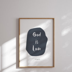 Poster Deus ama as crianças bíblia verso