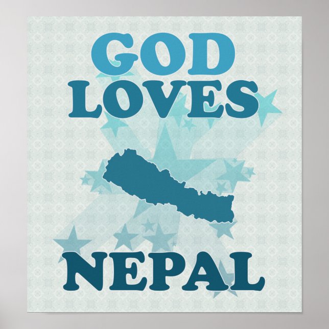 Poster Deus ama o Nepal (Frente)