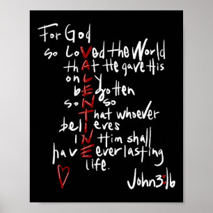 Poster Deus Amou Tanto o Mundo Jesus é Meu Namorado