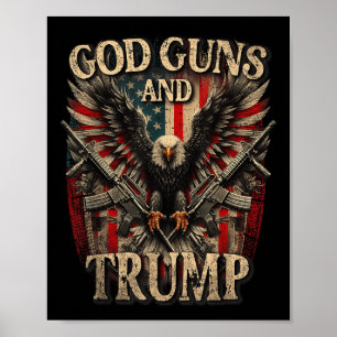 Poster Deus Armas E segundo De Arremessar A Bandeira Eagl