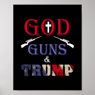 Poster Deus Armas E Trump Trump Republicano