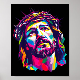 Poster Deus Cristão Christus Religioso Acredita Abençoado
