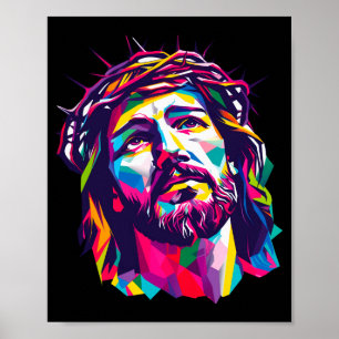 Poster Deus Cristão Christus Religioso Acredita Abençoado