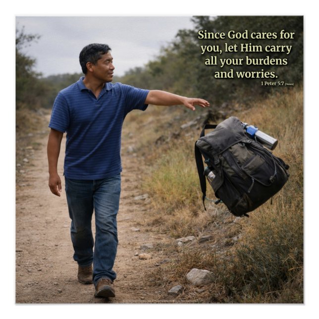 Póster Deus cuida de você (Frente)