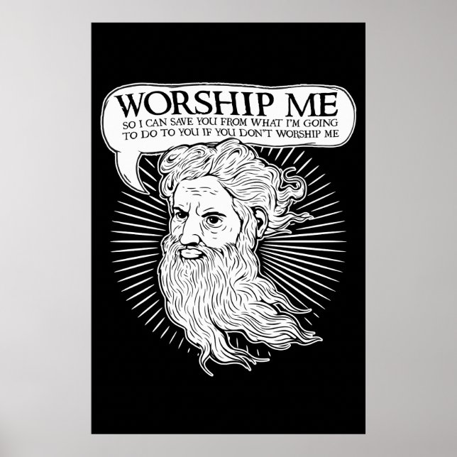 Poster Deus, Culto-me para te salvar de mim (Frente)