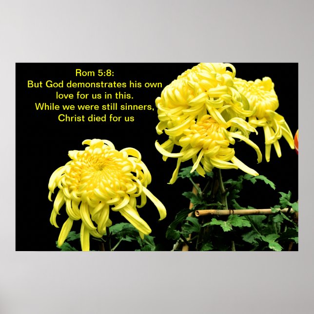 Póster Deus demonstra seu próprio amor (Frente)