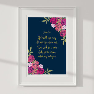 Poster Deus Deve Limpar Todas As Lágrimas, Revelação 21:4