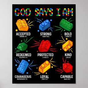 Poster Deus Diz Eu Estou Construindo Bloco Mestre Constru