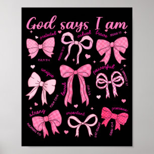 Poster Deus diz que eu sou uma garota cristã adolescente