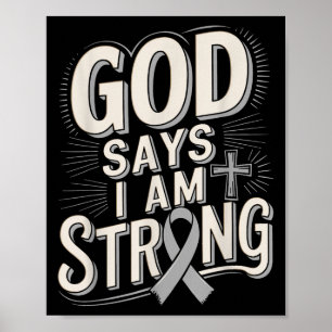 Poster Deus Diz Que Sou Forte Sobrevivente Diabetes Consc