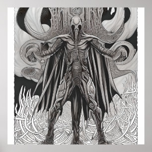 Poster Deus do Dragão de Autocoloração