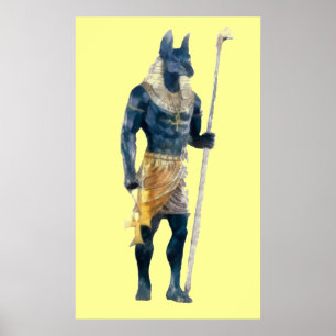 Póster Deus do egípcio de Anubis