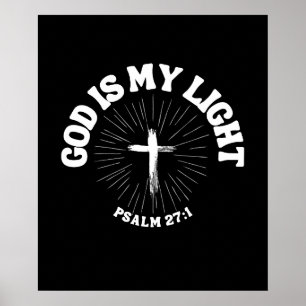 Poster Deus é a minha luz - Salmo 27:1