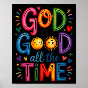 Poster Deus É Bom O Tempo Todo Jesus Cristo Cristão Gi