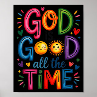 Poster Deus É Bom O Tempo Todo Jesus Cristo Cristão Gi