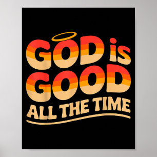 Poster Deus É Bom Todo O Tempo Cristão