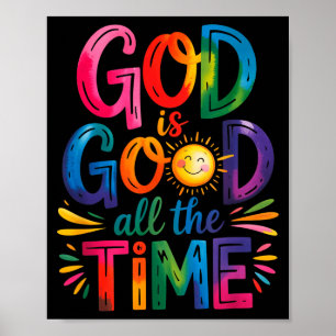 Poster Deus É Bom Todo O Tempo Jesus Cristo Cristão Gi