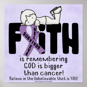 Poster Deus é maior que o Cancer