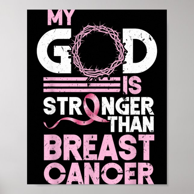 Poster Deus é Mais Forte do que a Consciência do Cancro d (Frente)
