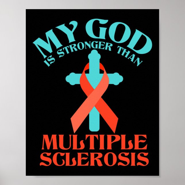 Poster Deus É Mais Forte Do Que A Sra. Múltipla Esclerose (Frente)