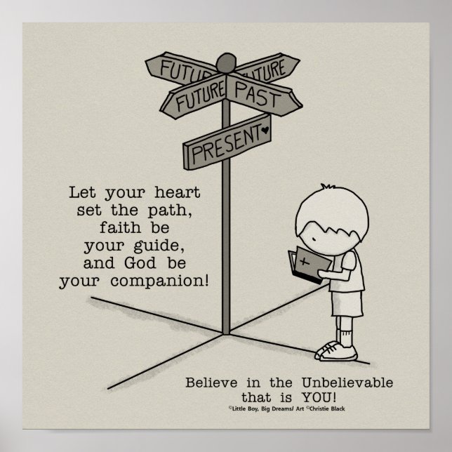 Póster Deus é seu companheiro (Frente)