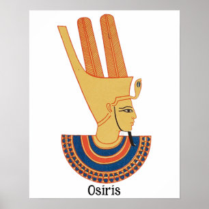 Poster Deus Egípcio Antigo de Osiris