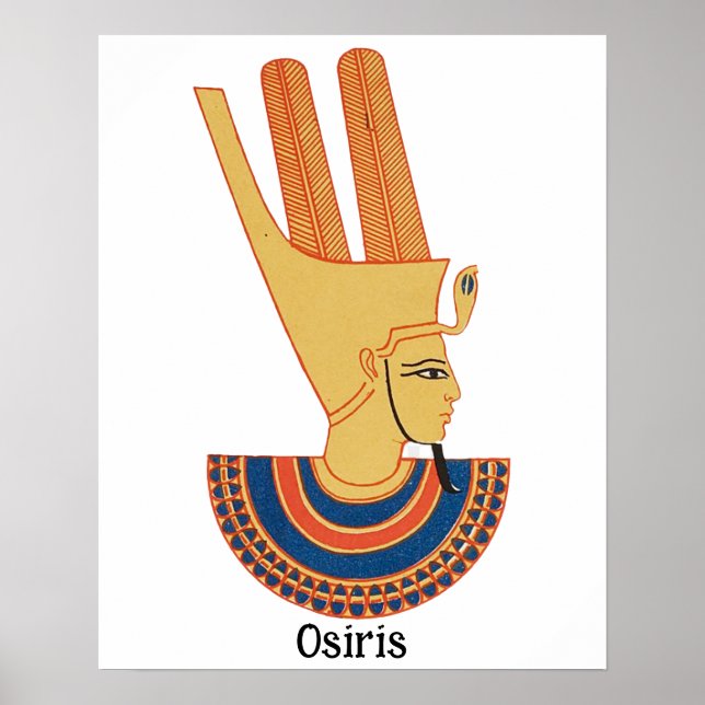 Poster Deus Egípcio Antigo de Osiris (Frente)