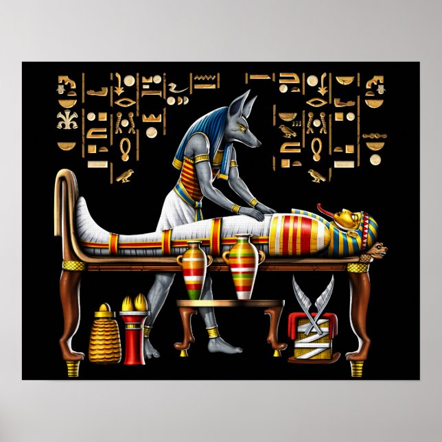 Poster Deus Egípcio de Anubis (Frente)
