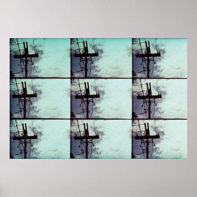 Póster Deus elétrico (Frente)