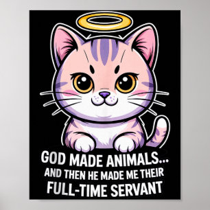 Poster Deus Fez Animais... Servo em Tempo Integral Cristã
