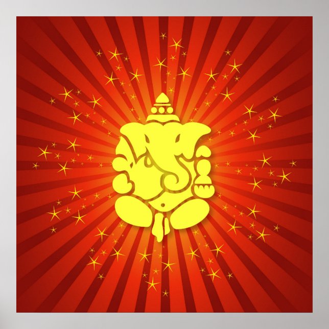 Poster Deus Ganesha Estimulante (Frente)