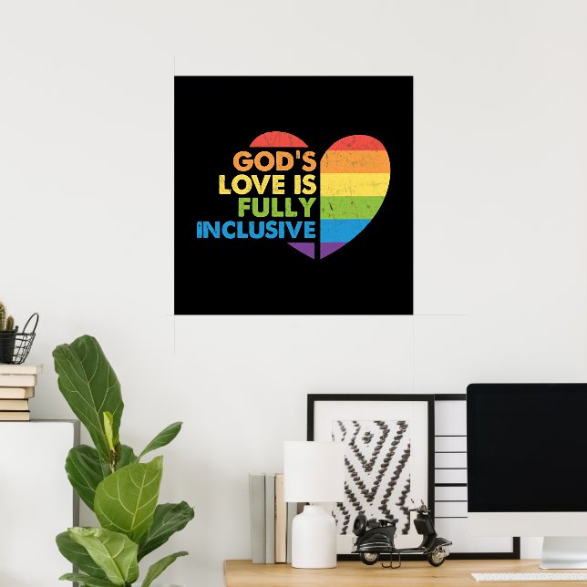 Poster Deus Gay Cristão Lgbt (Escritório em casa)